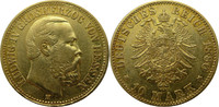 Deutschland Hessen 10 Mark Gold J219 10 Mark Gold Ludwig IV. "H"
