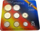 Spanien 891 Pesetas 2000 Kursm&uuml;nzensatz - KMS Stgl-Prooflike,OVP 13,95 EUR  zzgl. 3,50 EUR Versand