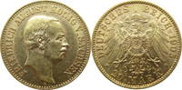 Deutschland Sachsen 20 Mark Gold J268 20 Mark Gold Friedrich August III. "E"