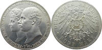 Deutschland Mecklenburg-Schwerin 5 Mark J87 5 Mark Friedrich Franz IV. zur Hochzeit mit Alexandra "A"