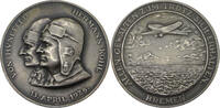 Bremen Medaille Fliegermedaille - Atlantikflug von v. Hünefeld und Köhl - Flugzeug Bremen -