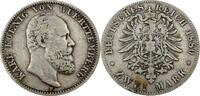 Württemberg 2 Mark Karl (1864-1891) - König von Württemberg - Zwei Mark - J.172 -