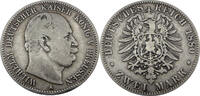 Preußen 2 Mark Wilhelm I. (1861-1888) - Deutscher Kaiser König von Preussen - Zwei Mark - J.96 -