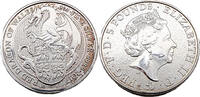 Großbritannien 5 Pounds / 2 Oz Die Bestien der Königin - Walisischer Drache -