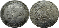 Deutschland Anhalt 5 Mark J25 5 Mark Friedrich II. Silberhochzeit "A"