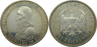 Deutschland 3 Mark J328 3 Mark Eberhard im Bart "F"