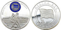 Deutschland Medaille Hertha BSC - Medaille,versilbert und mit Farbaplikation -