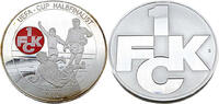 Deutschland Medaille 1.FC Kaiserslautern - Medaille, Versilbert und mit Farbaplikation -