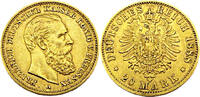 Kaiserreich Preußen 20 Mark 1888 A Friedrich III. Deutscher Kaiser König von Preussen, J.248 ss/vzgl