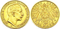 Kaiserreich Preußen 20 Mark 1913 A Wilhelm II. Deutscher Kaiser König von Preussen, J.252 ss/vzgl