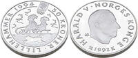 Norwegen 50 Kroner Olympische Spiele 1994 in Lillehammer - Kinderrodeln -