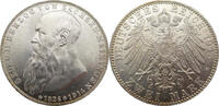 Kaiserreich Sachsen-Meiningen 2 Mark 1915 J.154 Georg II. auf den Tod fast Stgl,hübsche Patina