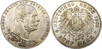 Kaiserreich Sachsen-Altenburg 5 Mark 1903 A 50 Jahre Herrschaft von Ernst I. J.144 Vzgl von Polierte