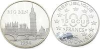 Frankreich 100 Francs / 15 Ecus 1994 Baudenkm&auml;ler - Big Ben Polierte Pla... 49,95 EUR  zzgl. 3,50 EUR Versand