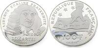 Frankreich 100 Francs / 15 Ecus 1991 395. Jahrestag - Geburt von Ren&eacute; De... 49,95 EUR  zzgl. 3,50 EUR Versand