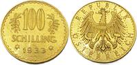 Österreich 100 Schilling, KM#2842,seltener Jahrgang 1933 Vzgl/stgl