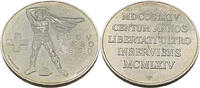 Schweiz Medaille 100 Jahre Schweizerische Unteroffiziersgesellschaft. -