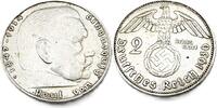 Drittes Reich 2 Reichsmark Paul v.Hindenburg, J.366 -