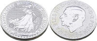 Großbritannien 2 Pounds / 1 Oz Ungekröntes Porträt von König Karl III. und der Britannia auf der Rückseite -