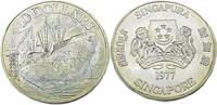 Singapur 10 Dollar 1977 10. Jahrestag der Unabh&auml;ngigkeit Stgl,Leichte Pa... 43,95 EUR  zzgl. 3,50 EUR Versand