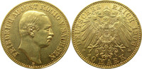 Deutschland Sachsen 10 Mark Gold J267 10 Mark Gold Friedrich August III. "E"