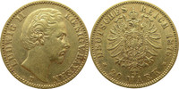 Deutschland Bayern 20 Mark Gold J197 20 Mark Gold Ludwig II. "D"