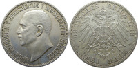 Deuschland Mecklenburg-Strelitz 3 Mark J92 3 Mark Adolf Friedrich V. "A"