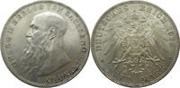 Deutschland Sachsen-Meiningen 3 Mark J152 3 Mark Georg II. "D"