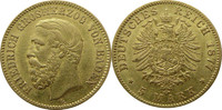 Deutschland Baden 5 Mark Gold J185 5 Mark Gold Friedrich I. "G"