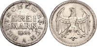 Weimarer Republik 3 Mark Kursmünze