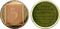 Deutschland 5 Pfennig Briefmarkenkapselgeld Meinel&Herold Klingenthal/Sa. - sehr selten!