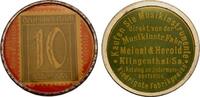 Deutschland 10 Pfennig Briefmarkenkapselgeld Meinel&Herold Klingenthal/Sa. - sehr selten!