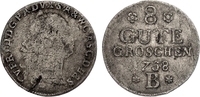 Anhalt-Bernburg 8 Gute Groschen Victor Friedrich 1721-1765