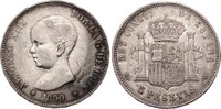 Spanien 5 Pesetas Alfons XIII. 1886-1931