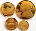 Persia  1971 9-teiliges Gold und Silber Set „2500 Jahrestag des Persischen Reiches“ Proof