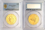 Liberia 25 Dollars 1965 Gold 25 Dollars Liberia Tubman's 70th Birthday, Rare, PCGS PR-66 -