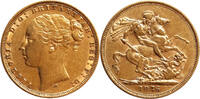 Australia Sovereign 1876 Gold Sovereign, Great Britain, Victoria, Beautiful -