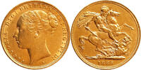Australia Sovereign 1885-S Gold Sovereign, Australia -