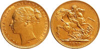 Australia Sovereign 1879-M Gold Sovereign, Australia -