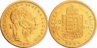 Hungary 20 Francs-8 Forint 1889 Gold 20 Francs-8 Forint Ungarn, Franz Joseph I -