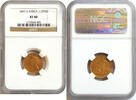 South Africa Pond 1897 Gold 1/2 Pond South Africa, Paulus Kruger, NGC XF-40 -