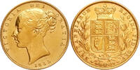 Great Britain Sovereign 1855 Gold Sovereign Shields, Great Britain -