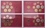 BRD, 5x 3,88 Kursmünzensatz 2004 A-J, Euro-Sätze aller Prägestädten Bundesrepublik Deutschland, 5 Stück, Original-Verpackung, Zertifikat, PP