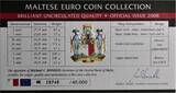 Malta, 3,88 Euro 2008, Kursmünzensatz, unz.