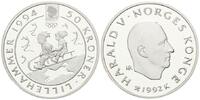 Norwegen, 50 Kronen Olympiade Lillehammer 1994 - Rodeln,