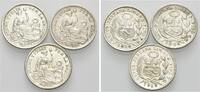 Peru, 1/2 Dinero Republik, seit 1821, -