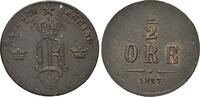 Schweden, 1/2 Öre Oskar I., 1844-1859, -