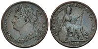 Großbritannien, Farthing Georg IV., 1820-1830,