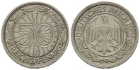 Weimarer Republik, 50 Pfennig Kleinmünze,
