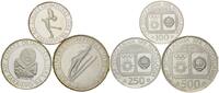 Jugoslawien, 850 Dinar (3 Münzen) Olympiade Sarajevo 1984,